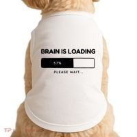 Brain Is Loading Please Wait Funny Doggie Tank thumb 0