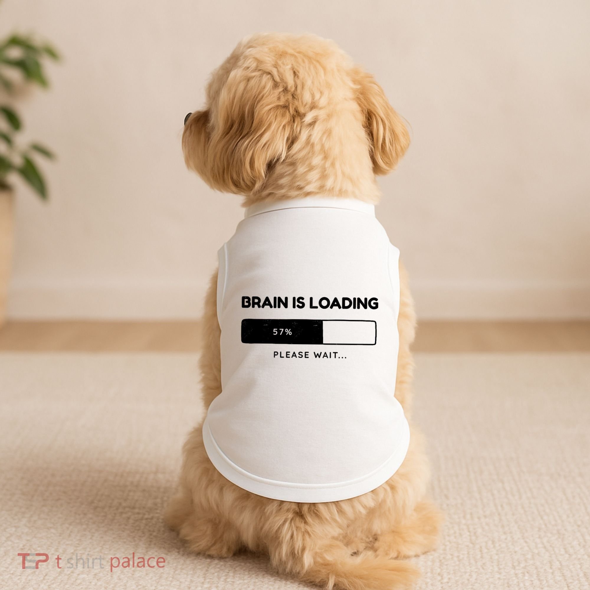 Brain Is Loading Please Wait Funny Doggie Tank