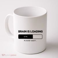 Brain Is Loading Please Wait Funny Coffee Mug thumb 0