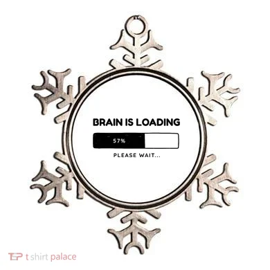 Brain Is Loading Please Wait Funny Ornament