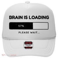 Brain Is Loading Please Wait Funny Hat thumb 0