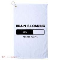 Brain Is Loading Please Wait Funny Golf Towel thumb 0