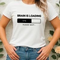 Brain Is Loading Please Wait Funny Women's T-Shirt thumb 2