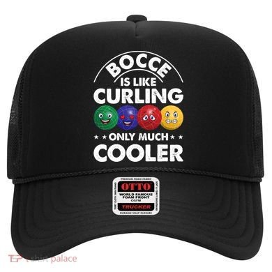 Bocce Is Like Curling Only Much Cooler Bocce Ball Player Gift Hat