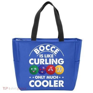 Bocce Is Like Curling Only Much Cooler Bocce Ball Player Gift Tote Bag