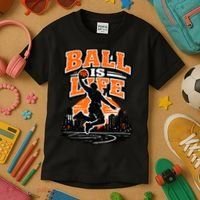 Basketball Is Life Kids T-Shirt thumb 3