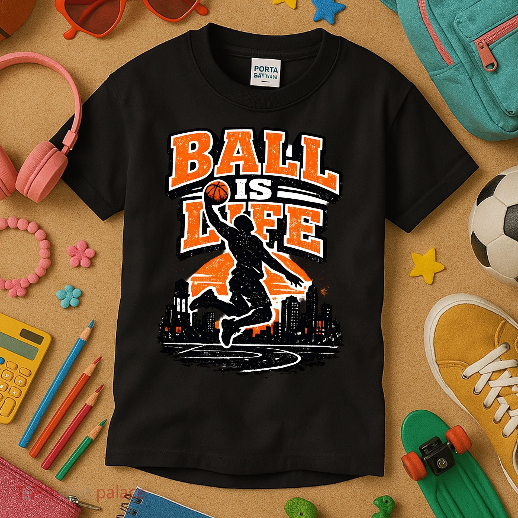 Basketball Is Life Kids T-Shirt