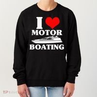 Boater I Love Motor Boating Funny Boating Women's Sweatshirt thumb 0