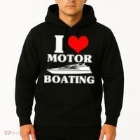 Boater I Love Motor Boating Funny Boating Hoodie thumb 2