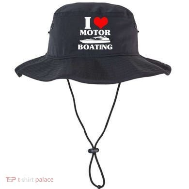 Boater I Love Motor Boating Funny Boating Bucket Hat