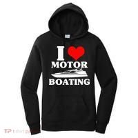 Boater I Love Motor Boating Funny Boating Women's Hoodie thumb 0