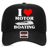 Boater I Love Motor Boating Funny Boating Hat thumb 0