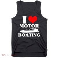 Boater I Love Motor Boating Funny Boating Tank Top thumb 0
