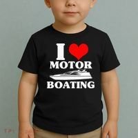 Boater I Love Motor Boating Funny Boating Toddler T-Shirt thumb 2