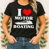 Boater I Love Motor Boating Funny Boating Women's T-Shirt thumb 2