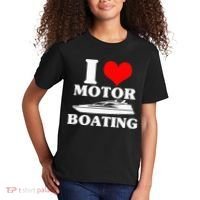 Boater I Love Motor Boating Funny Boating Kids T-Shirt thumb 2