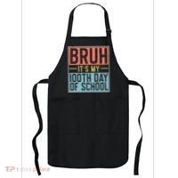 Bruh ItS My 100th Day Of School Boys Apron thumb 0
