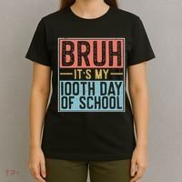Bruh ItS My 100th Day Of School Boys T-Shirt thumb 4