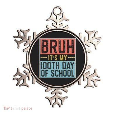 Bruh ItS My 100th Day Of School Boys Ornament
