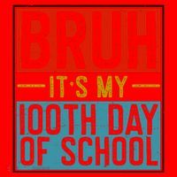 Bruh ItS My 100th Day Of School Boys Santa Hat thumb 1
