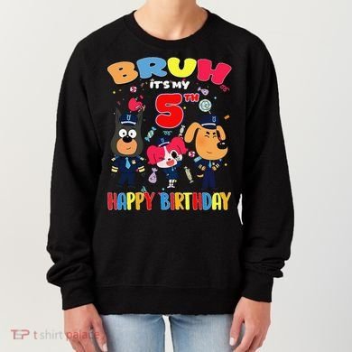 Bruh Its My 5th Birthday Sheriff Party Gift for Women's Sweatshirt
