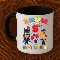 Bruh Its My 5th Birthday Sheriff Party Gift for Coffee Mug thumb 2