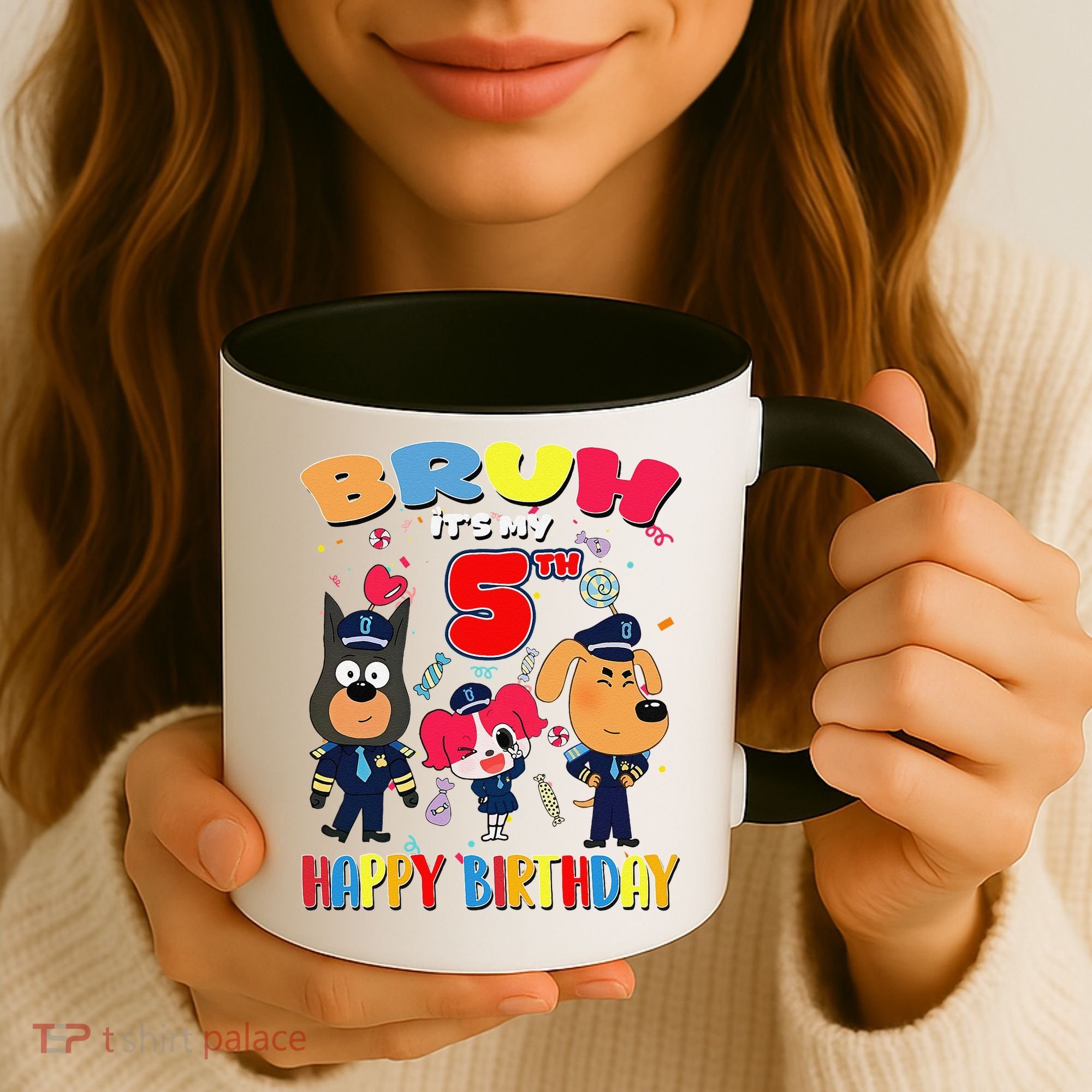 Bruh Its My 5th Birthday Sheriff Party Gift for Coffee Mug