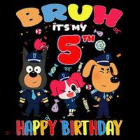 Bruh Its My 5th Birthday Sheriff Party Gift for Coffee Mug thumb 5