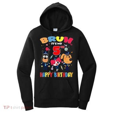 Bruh Its My 5th Birthday Sheriff Party Gift for Women's Hoodie