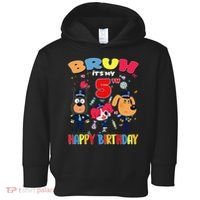 Bruh Its My 5th Birthday Sheriff Party Gift for Toddler Hoodie thumb 0