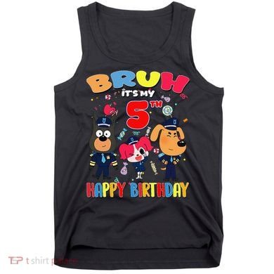Bruh Its My 5th Birthday Sheriff Party Gift for Tank Top