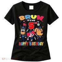 Bruh Its My 5th Birthday Sheriff Party Gift for Women's T-Shirt thumb 0