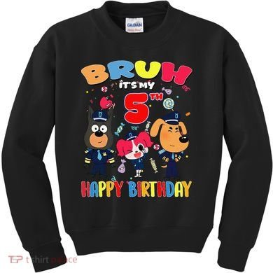 Bruh Its My 5th Birthday Sheriff Party Gift for Kids Sweatshirt