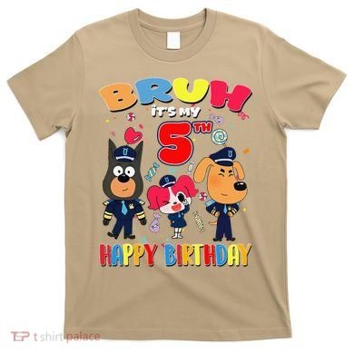 Bruh Its My 5th Birthday Sheriff Party Gift for T-Shirt