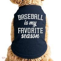 Baseball Is My Favorite Season Doggie Tank thumb 0