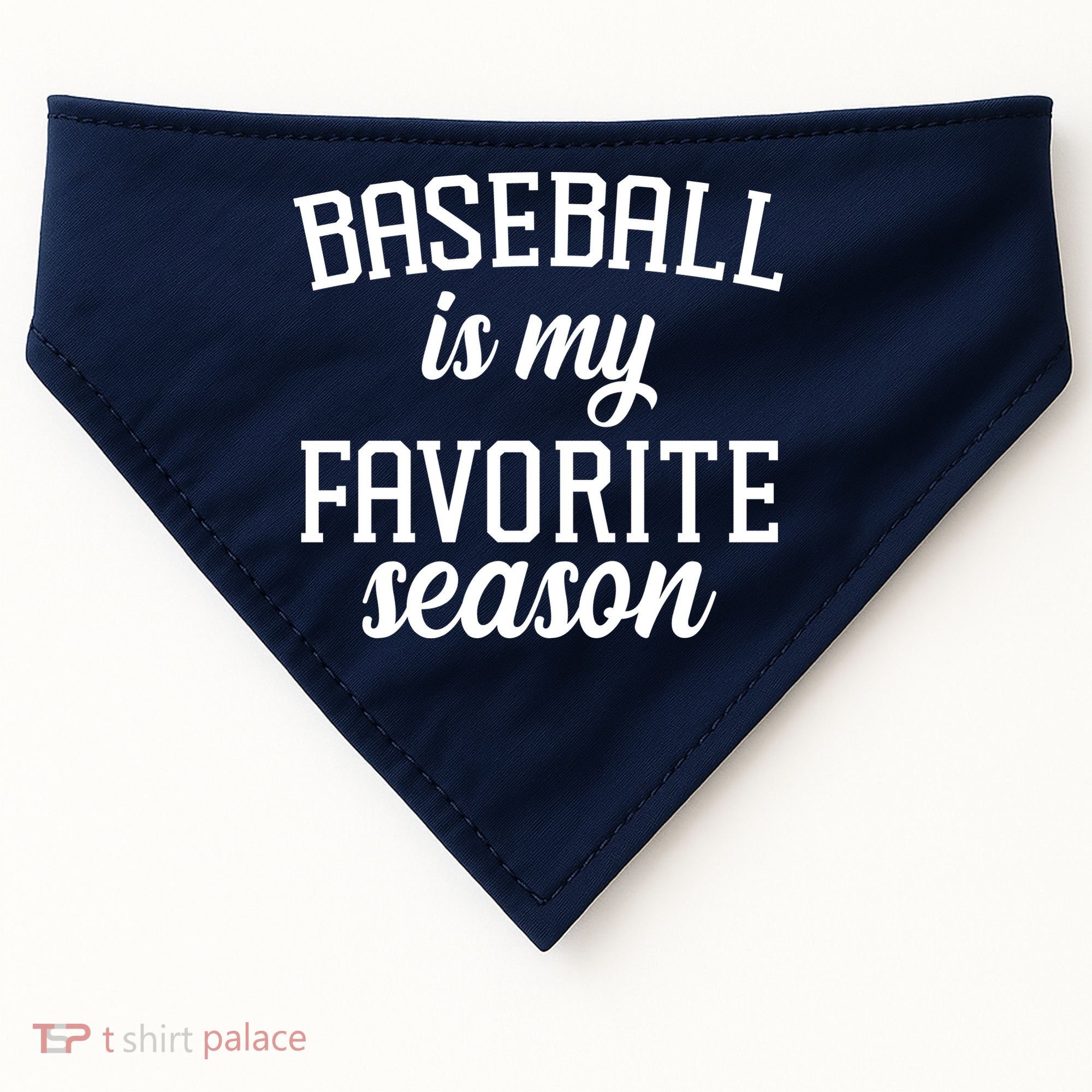 Baseball Is My Favorite Season USA-Made Doggie Bandana