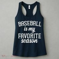 Baseball Is My Favorite Season Women's Tank Top thumb 3