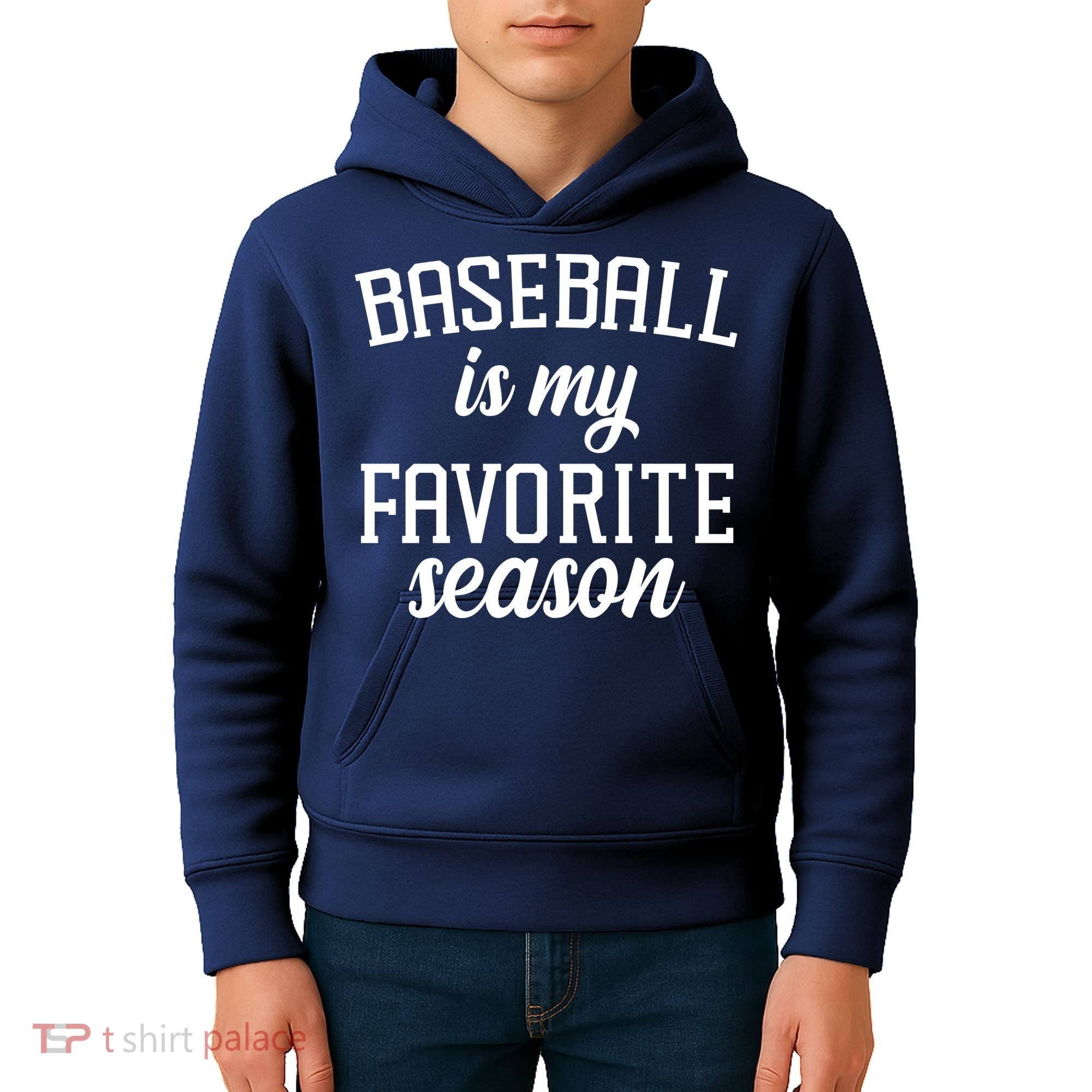 Baseball Is My Favorite Season Kids Hoodie
