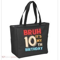 Bruh It's My 10th Birthday Tote Bag thumb 2