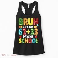 Bruh Its My 67 33 Days Of School Funny 100th Day Women's Tank Top thumb 0