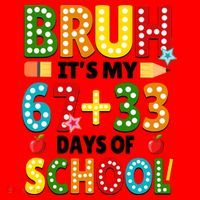 Bruh Its My 67 33 Days Of School Funny 100th Day Santa Hat thumb 1