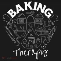 Baking Is My Therapy Apron Gloves Scoop Cup Cake Bakeaholic Cool Gift Doggie Tank thumb 4