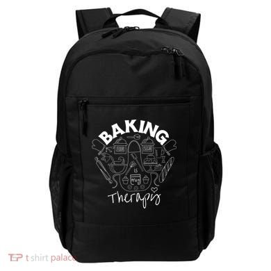 Baking Is My Therapy Apron Gloves Scoop Cup Cake Bakeaholic Cool Gift Backpack