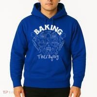 Baking Is My Therapy Apron Gloves Scoop Cup Cake Bakeaholic Cool Gift Hoodie thumb 2