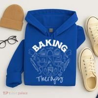Baking Is My Therapy Apron Gloves Scoop Cup Cake Bakeaholic Cool Gift Hoodie thumb 4