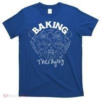 Baking Is My Therapy Apron Gloves Scoop Cup Cake Bakeaholic Cool Gift T-Shirt thumb 0