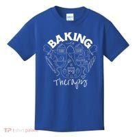 Baking Is My Therapy Apron Gloves Scoop Cup Cake Bakeaholic Cool Gift Kids T-Shirt thumb 0