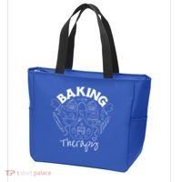 Baking Is My Therapy Apron Gloves Scoop Cup Cake Bakeaholic Cool Gift Tote Bag thumb 3