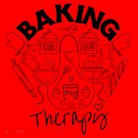 Baking Is My Therapy Apron Gloves Scoop Cup Cake Bakeaholic Cool Gift Santa Hat thumb 1