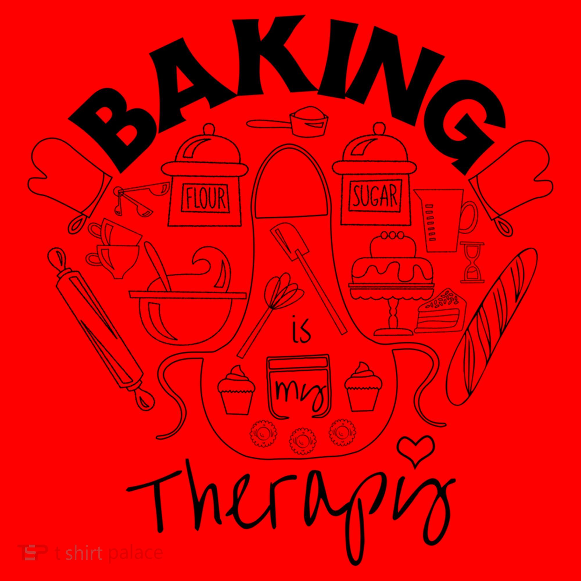 Baking Is My Therapy Apron Gloves Scoop Cup Cake Bakeaholic Cool Gift Santa Hat